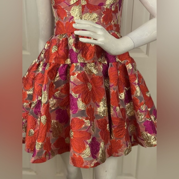 Violet Weekend Floral Jacquard Fit and Flare Dress Size 7/8. C8 - Picture 14 of 17